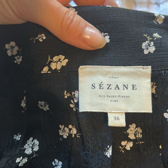 Sezane Alicia Skirt Jacquard Bicolore - Size 36 - Picture 5 of 6